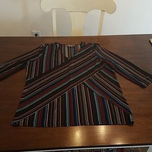 BOHO! Dana Buchman 3/4 Length Blouse